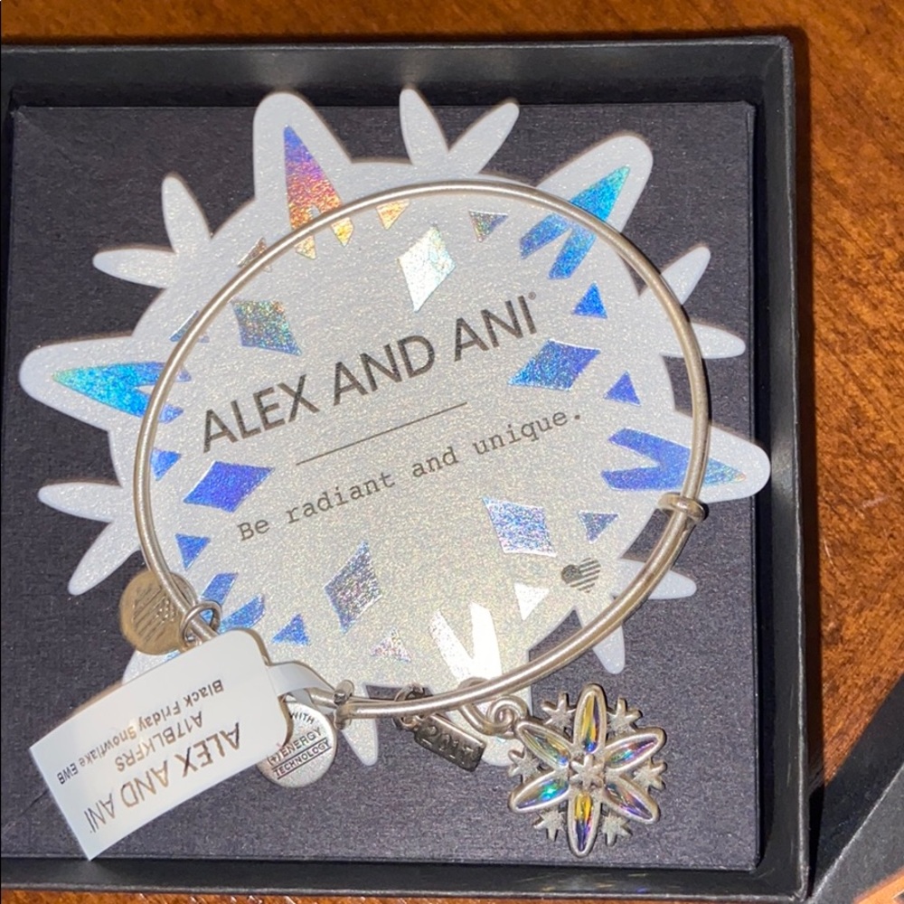 NWT Alex & Ani “Black Friday Snowflake”